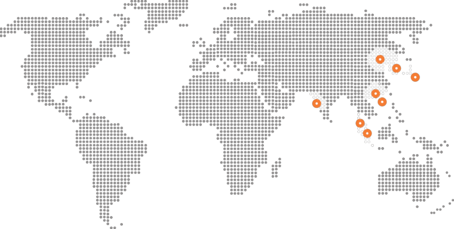 Worldwide Office Map of GDC Technology- Asia Pacific