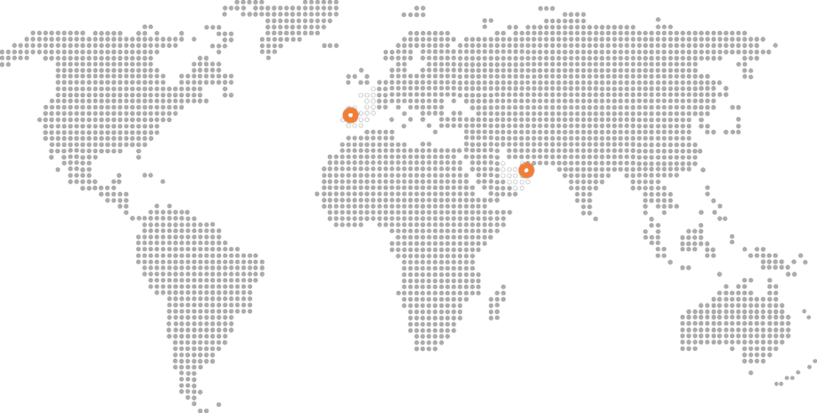 Worldwide Office Map of GDC Technology- Europe, the Middle East & Africa