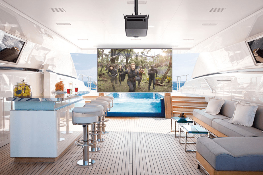 Espedeo Supra-5000 cinema-grade laser film projector to playback movies!