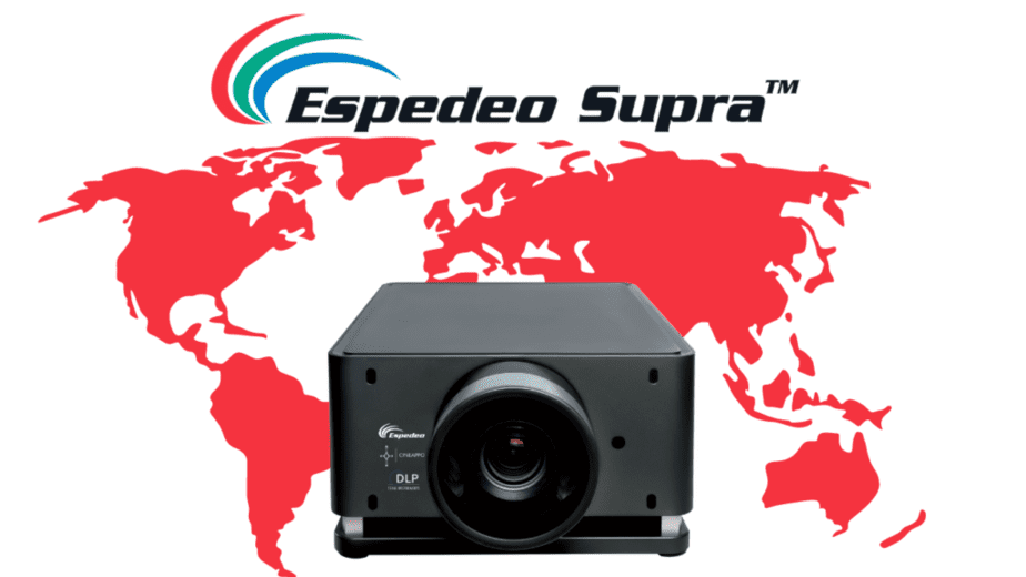 Espedeo Supra-5000 cinema-grade laser film projector to playback movies!