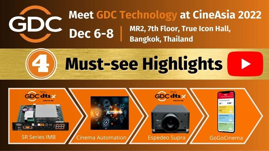 CineAsia 2022 : GDC Technology 展示内容のご案内