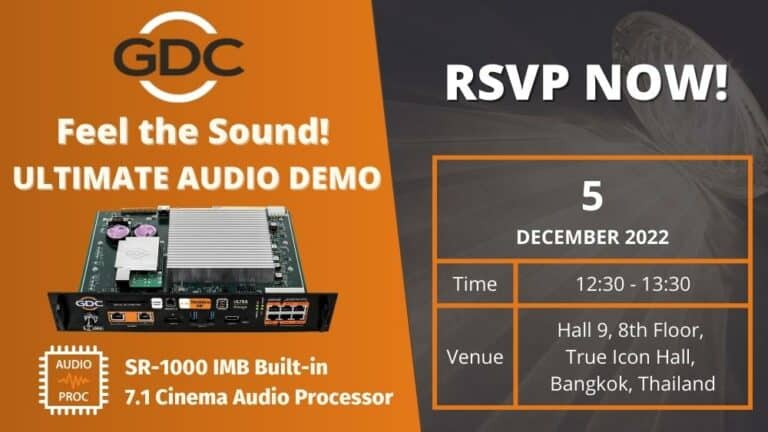 CineAsia 2022 GDC Ultimate Audio Demonstration RSVP