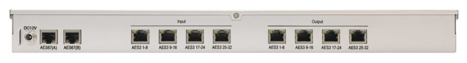 AES67/AES3 32+32-channel Bidirectional Converter Back