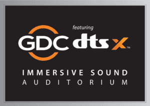 GDC DTS X Immersive Audio plaque