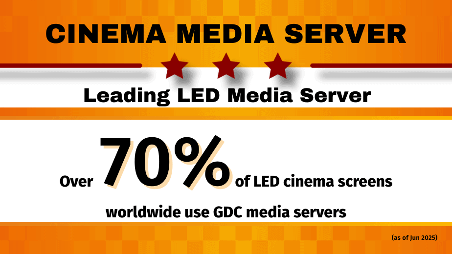 GDC Leads the Industry with Groundbreaking Cinema Media Servers GDC Leads the Industry with Groundbreaking Cinema Media Servers