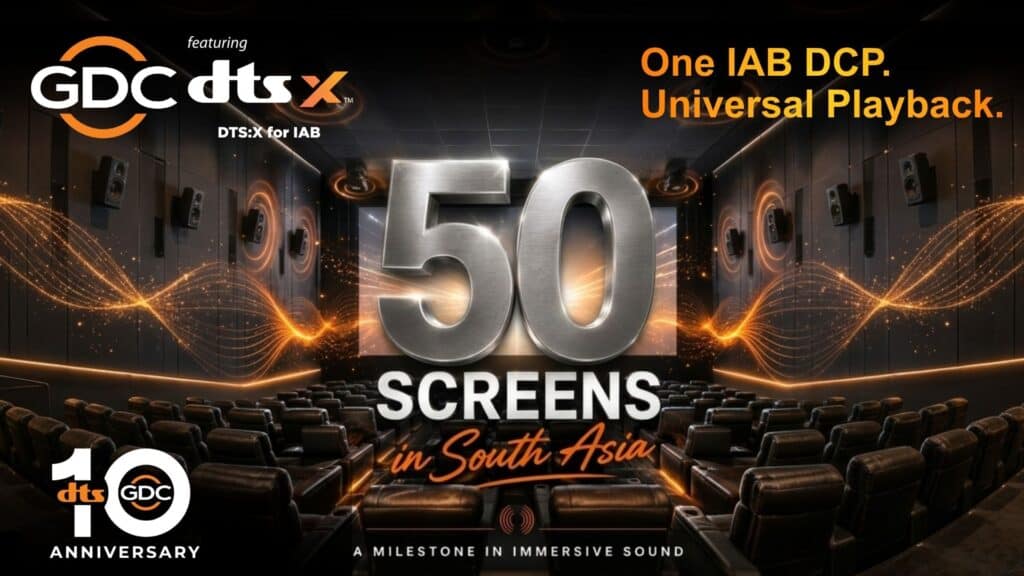 DTSX for IAB theatres in South Asia